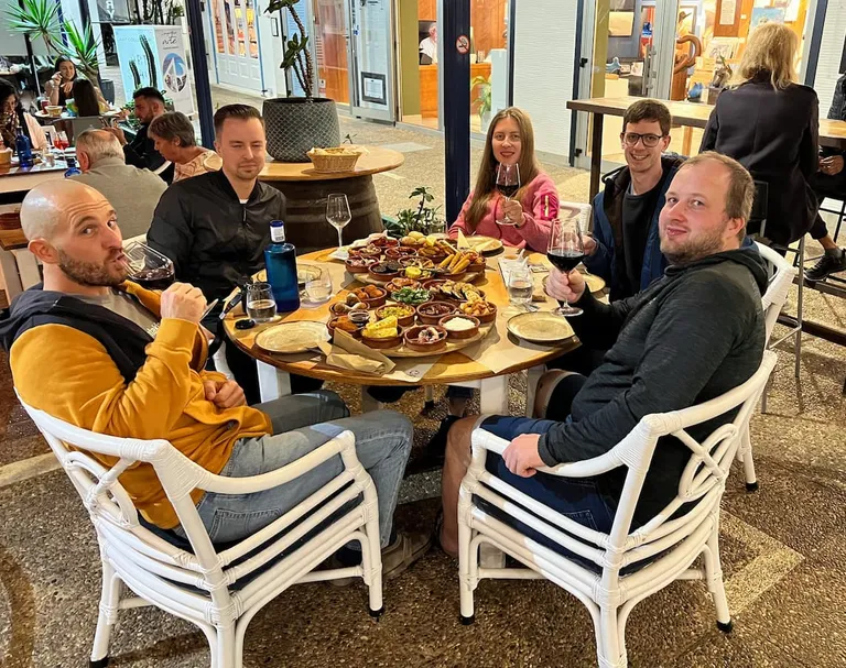 Group photo from dinner