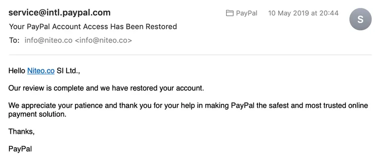 paypal ban after 12 years image 1