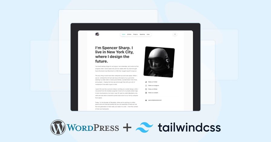 Designing your WordPress blog with a Tailwind CSS theme