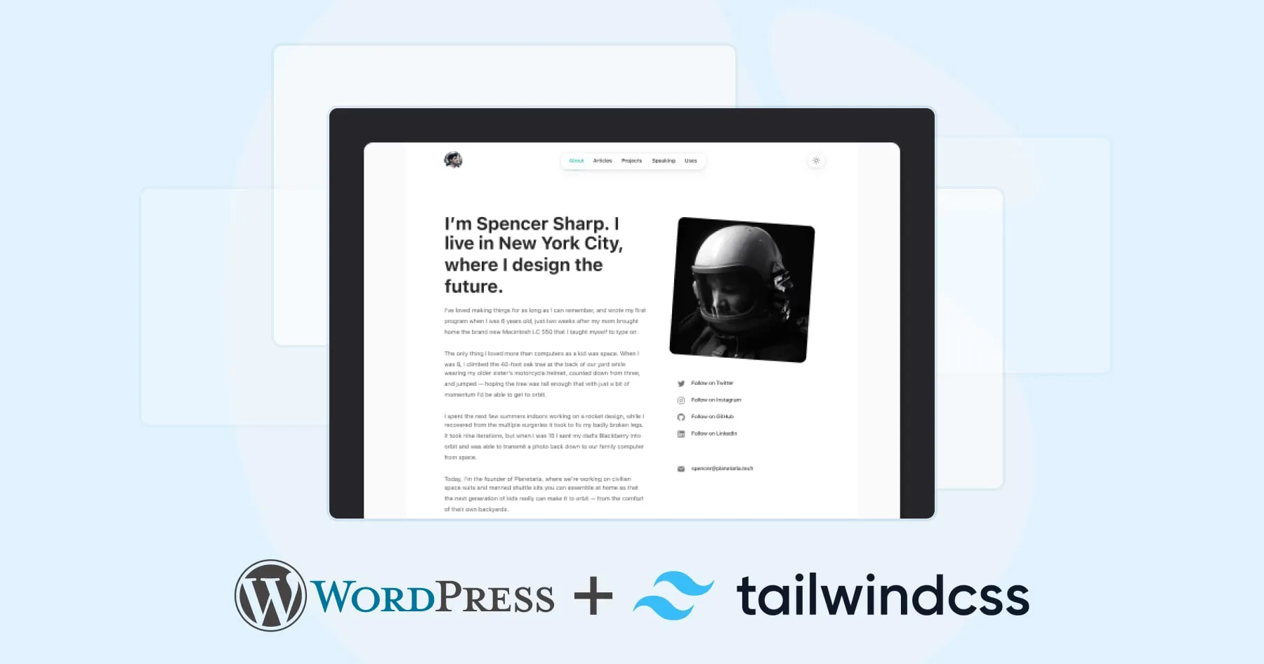 Designing your WordPress blog with a Tailwind CSS theme